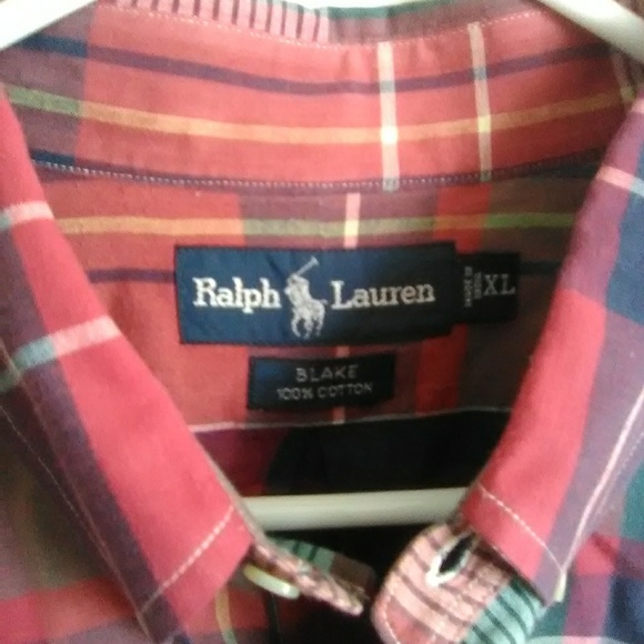 Ralph Lauren plaid short sleeve button-down - Picture 2 of 2